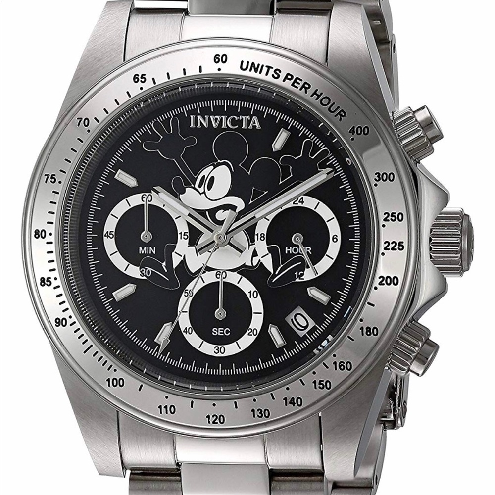 Invicta Silver and Black Men's Watch - Picture 4 of 7